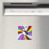 Puffin met trots! - LGBTQ+ Magneet (Insitu (Vaatwasser))