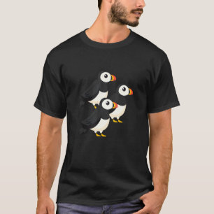 Puffin Nordic Bird IJsland Cute Beak Birdwatcher B T-shirt