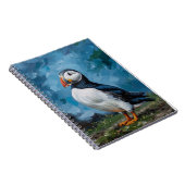 Puffin Notebook | Atlantic Puffin Bird Art Journal Notitieboek (Rechterzijde)
