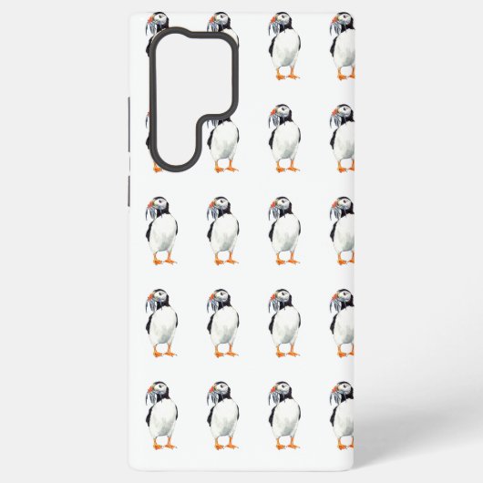 Puffin ontwerp /  samsung galaxy hoesje (Achterkant)