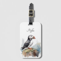 Puffin op een Rock Waterverf, op maat