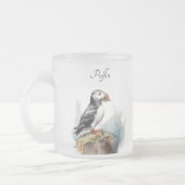 Puffin op een Rock Waterverf, op maat Matglas Koffiemok (Links)