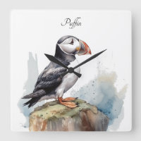 Puffin op een Rock Waterverf, op maat