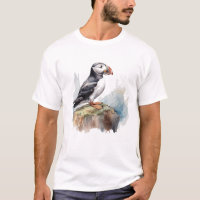 Puffin op een Rock Waterverf