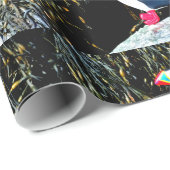 puffin op rotspapier cadeaupapier (Rol Hoek)