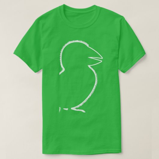 Puffin Outline Parrot Divers Puffins T-shirt (Design voorkant)