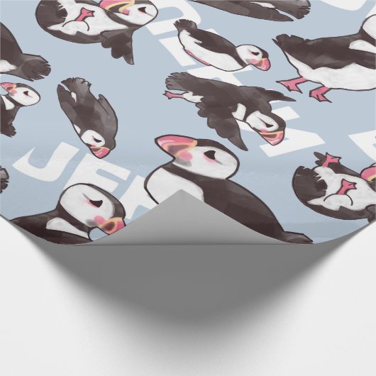 Puffin-pakpapier Cadeaupapier (Hoek)