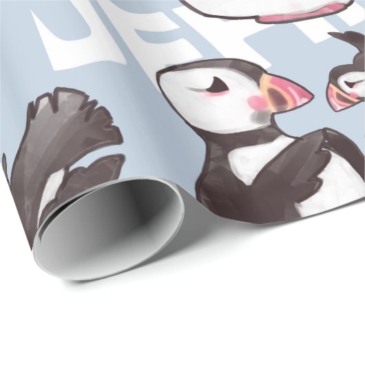 Puffin-pakpapier Cadeaupapier (Rol Hoek)