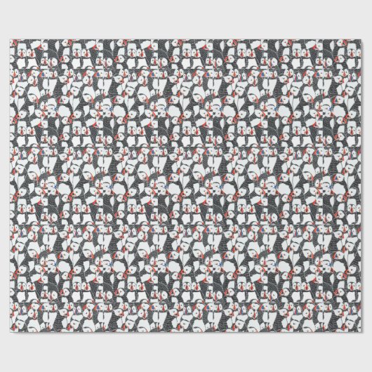 Puffin-pakpapier Cadeaupapier (Vlak)