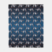 Puffin Pals Fleece Blanket (Donkerblauwe mix) Deken (Voorkant)