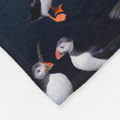 Puffin Pals Fleece Blanket (Donkerblauwe mix) Deken (Hoek)