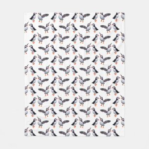 Puffin Pals Fleece Dekbed Deken