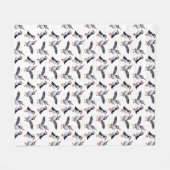 Puffin Pals Fleece Dekbed Deken (Voorkant (Horizontaal))