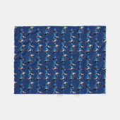 Puffin Party Fleece Blanket (marine) (Voorkant (Horizontaal))