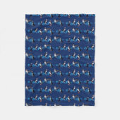 Puffin Party Fleece Blanket (marine) (Voorkant)