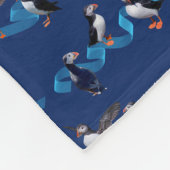 Puffin Party Fleece Blanket (marine) Deken (Hoek)
