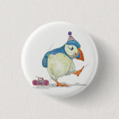 Puffin party ronde button 3,2 cm (Voorkant)