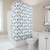 Puffin Party Shower Curtain (kleur kiezen) Douchegordijn (In situ)