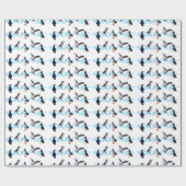 Puffin Party Wrapping Paper (kies kleur) Cadeaupapier (Vlak)