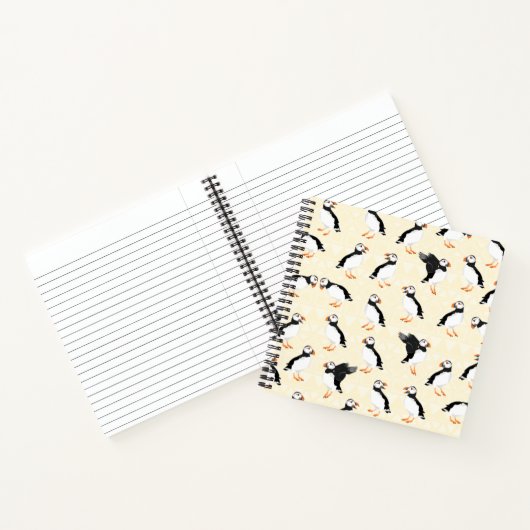 Puffin Pattern Notitieboek (Binnen)