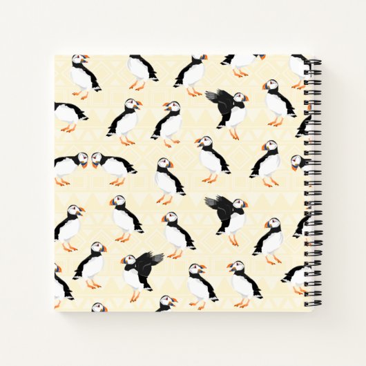 Puffin Pattern Notitieboek (Achterkant)