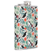 Puffin Pattern Warm Beige Heupfles (Rechts)