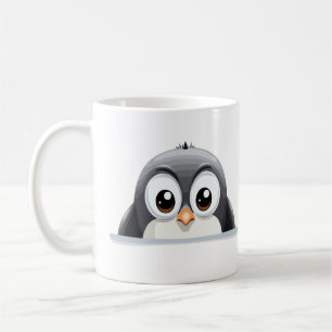 Puffin Peeking Schattigee Schattige Funny Animal C Koffiemok