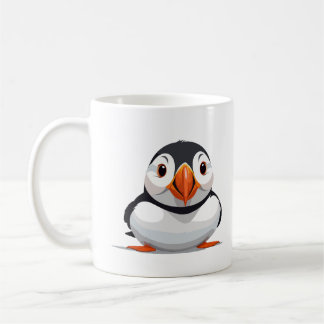 Puffin Peeking Schattigee Schattige Funny Animal C Koffiemok