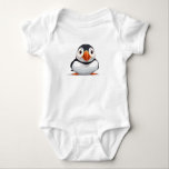 Puffin Peeking Schattigee Schattige Funny Animal C Romper<br><div class="desc">Puffin Peeking Schattige Schattig Funny Animal Cartoon Style Illustration. Een schattig speels illustratiekunstwerk met onze dierenvrienden.</div>