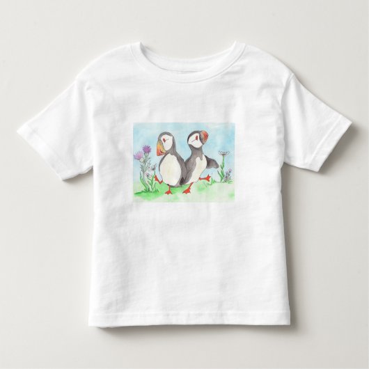 Puffin Polka Kinder Shirts (Voorkant)