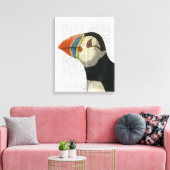 Puffin Portrait Canvas Afdruk (Insitu (Woonkamer))