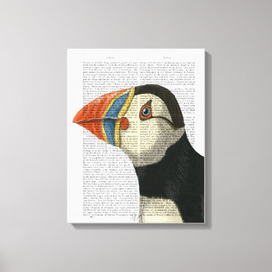 Puffin Portrait Canvas Afdruk (Voorkant)