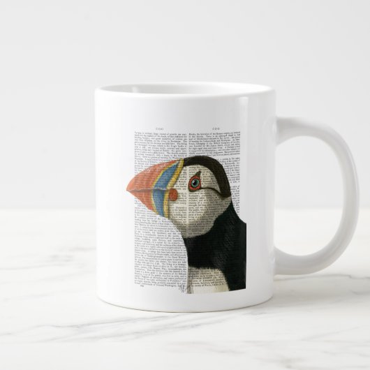 Puffin Portrait Grote Koffiekop (Rechts)