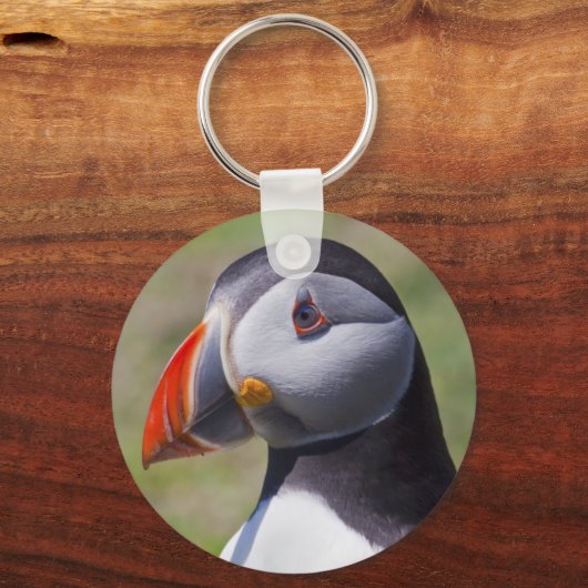 Puffin Portrait Keyring Sleutelhanger (Voorkant)