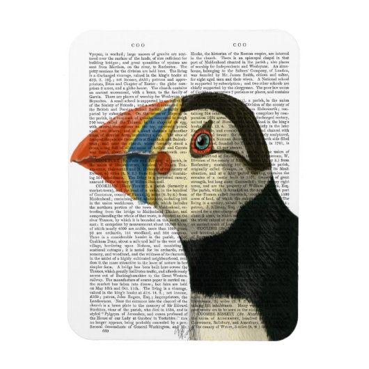 Puffin Portrait Magneet (Verticaal)