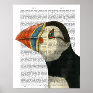 Puffin Portrait Poster