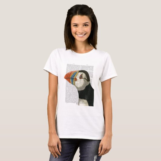 Puffin Portrait T-shirt (Voorkant volledig)