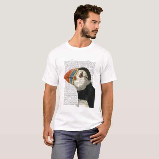 Puffin Portrait T-shirt (Voorkant volledig)