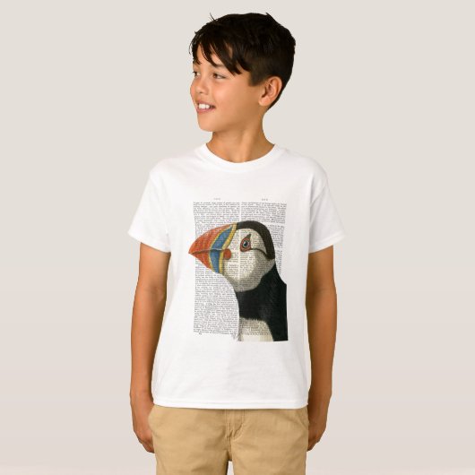 Puffin Portrait T-shirt (Voorkant volledig)