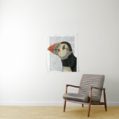 Puffin Portrait Wandkleed (In situ)