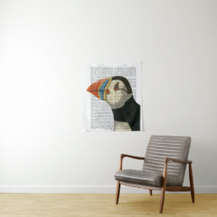 Puffin Portrait Wandkleed