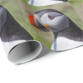Puffin Portrait Wrapping Paper Cadeaupapier (Rol Hoek)