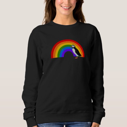 Puffin Rainbow Bird Bird  Birdwatcher Animal Biolo Trui (Voorkant)