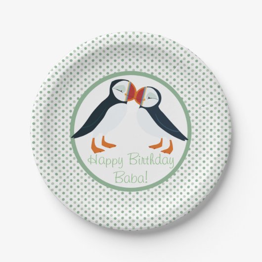Puffin Rock Party Bord - Mama & Papa (Voorkant)