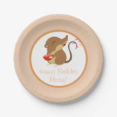 Puffin Rock Party Bord - Mossy (Voorkant)