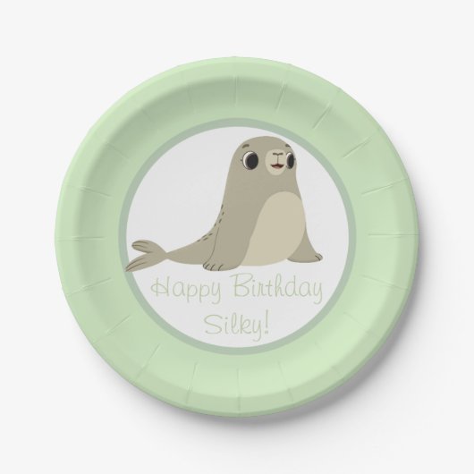 Puffin Rock Party Bord - Silky (Voorkant)