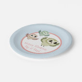 Puffin Rock Party Cup - The Hoots Papieren Bordje (Gekanteld)