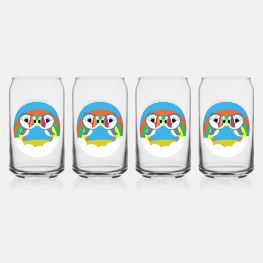 Puffin Rocks Blikvorm Glas (Voorkant)