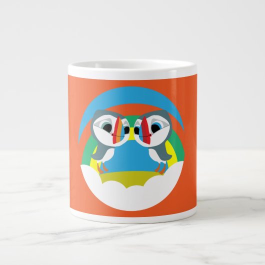 Puffin Rocks Grote Koffiekop (Voorkant)