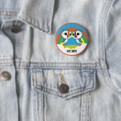 Puffin Rocks Ronde Button 5,7 Cm (In situ)